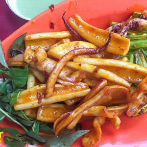 Mực Nướng Đậu Bắp